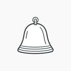 Simple bell icon vector illustration