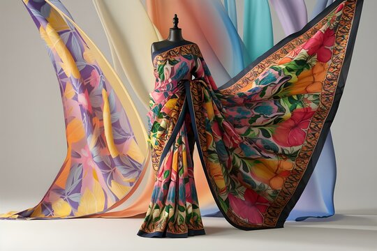 Indian saree on maniquine 