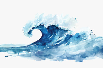 Vibrant watercolor ocean wave © Rawpixel.com