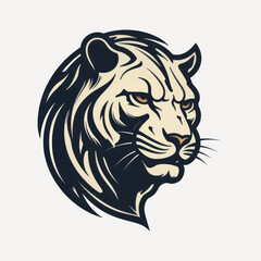Fierce tiger head logo design