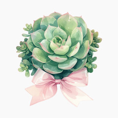 Fototapeta premium rawpixel_office_29_pastel_soft_pink_coquette_succulent_tied_wit_4d95ff6e-7713-4784-b4d6-0816f9008e12-p