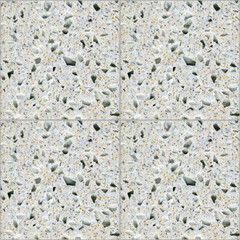 Quartz gray yellow square seamless ceramic mosaic tile and pattern useful as background or texture