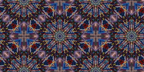 Abstract Kaleidoscope Geometry Psychedelic Art Pattern Background Wallpaper