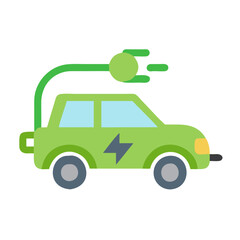 Electric car icon vector illustration