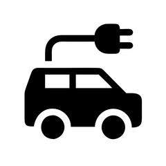 Electric car icon vector illustration
