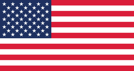 Naklejka premium Vector American Flag, America Flag Scalable Vector