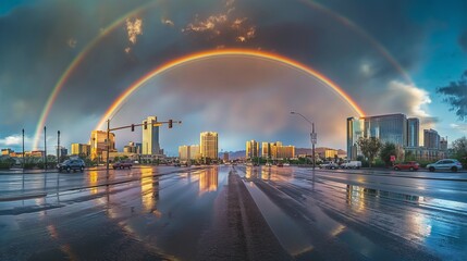 Fototapeta premium its a double rainbows