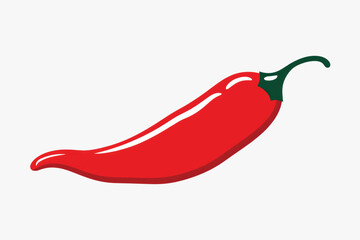 Spicy red chili pepper illustration
