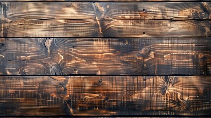 Close-up of Rustic Wooden Planks with Weathered Texture