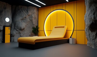 Telekinesis Training Center, a futuristic facility where individuals harness mental powers, surrounded by advanced technology and serene environments.