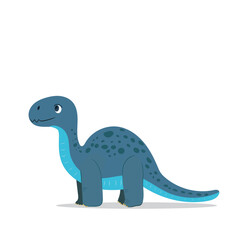 Cute cartoon dinosaur illustration, perfect for children's products, decor, and playful designs