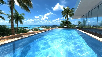 Fototapeta premium Digital Real Estate Hub, a vibrant virtual marketplace showcasing futuristic properties, interactive user interfaces, immersive landscapes, and innovative designs.