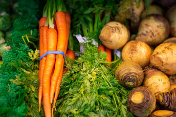 Carrots and rutabaga