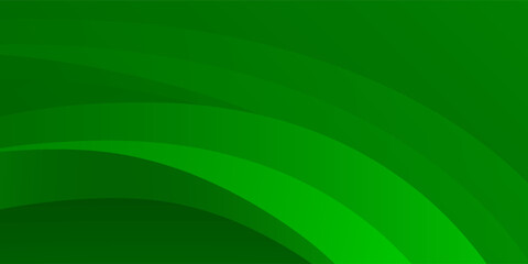 Abstract green curve background. Fluid shapes composition for banner simple