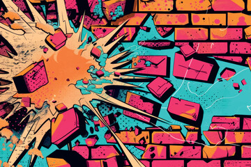 Vibrant graffiti explosion art © Rawpixel.com