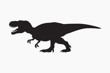 Silhouette dinosaur T-Rex illustration