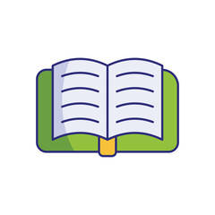 Openbook  vector icon