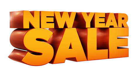 New Year Sale 3D Text Render