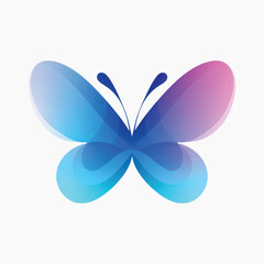 Colorful abstract butterfly illustration