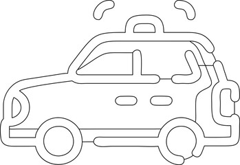 car isolated on white