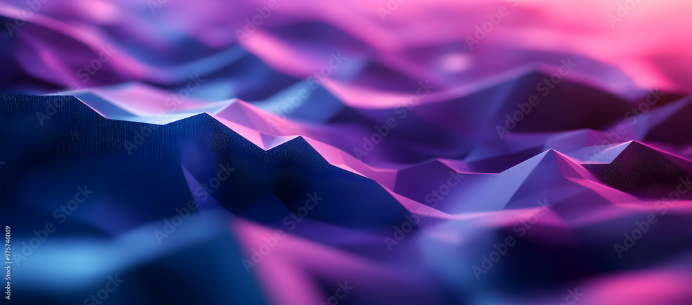 Poster abstract wavy texture with vibrant gradient colors creating a visually striking 3d illusion of depth