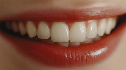 Fototapeta premium Perfect White Smile with Sparkling Teeth CloseUp, Beautiful Dental Health Concept for Dental Care, Whitening