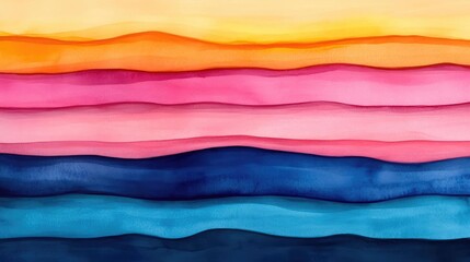 Fototapeta premium Faded layers of watercolor strokes, abstract blending of colors, soft transitions, gentle texture, Watercolor style