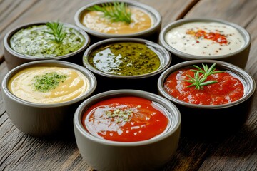 Assortment of Dips and Sauces