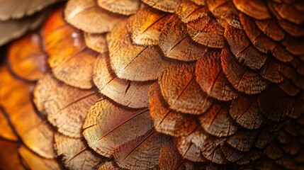 A close-up of the textured surface of the Thanksgiving turkey gift card, showing the fine details of the paper and print quality.