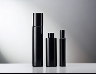 Obraz premium Sleek black tube with matte finish
