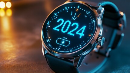 Smartwatch with 2024 Display Close up