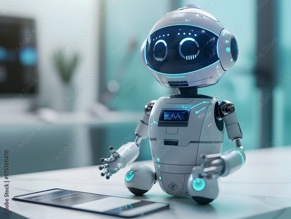 Poster ai powered chatbot assisting patients with round the clock healthcare advice and queries