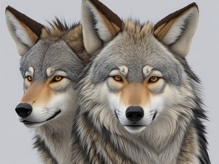 Obraz premium region wolf canis lupus arctos