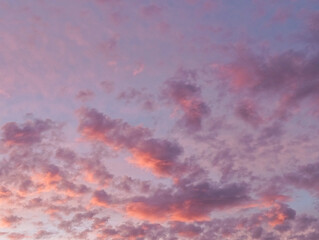 sunset sky with clouds