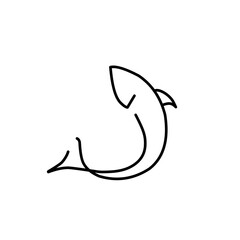 Fish Line Icon 