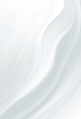 Abstract flowing smooth fractal waves background, white color