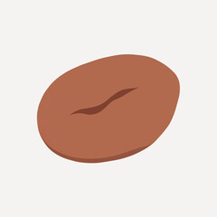 Single coffee bean illustration