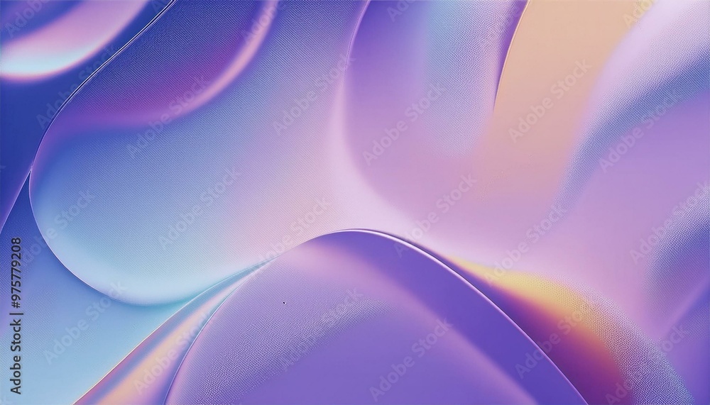 Poster macro of transparent iridescent glass curved stripe with extreme depth of field. a place for text. m
