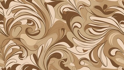 Delicate curl pattern seamless background - For easy making seamless pattern use it for filling any contours