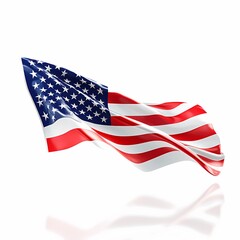 Fototapeta premium american flag waving