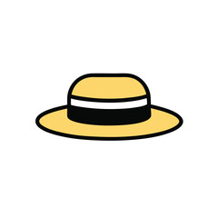 hat vector art illustration