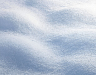 Side view of the wavy snow texture on the ground