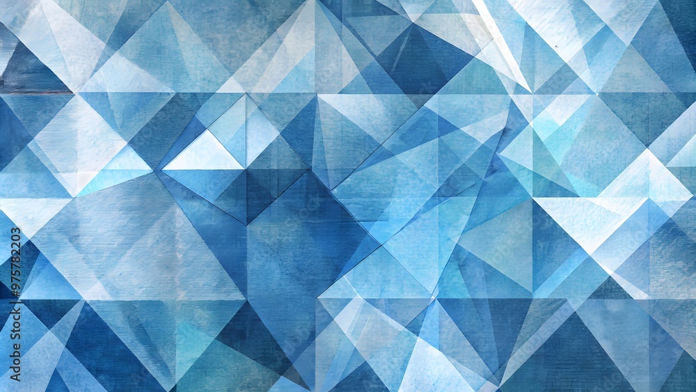 Poster abstract polygonal blue background. modern abstract blue background design with layers of textured w