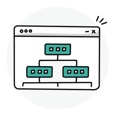 Navigation Icon Design. Representing User Interface. Website. Design. Menu. Vector icon.