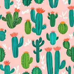 Cactus Pattern Illustration