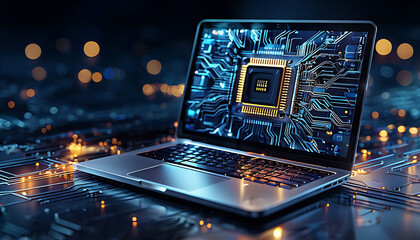 Futuristic integration of technology and connectivity. For Cover backgrounds, wallpapers and other modern projects.