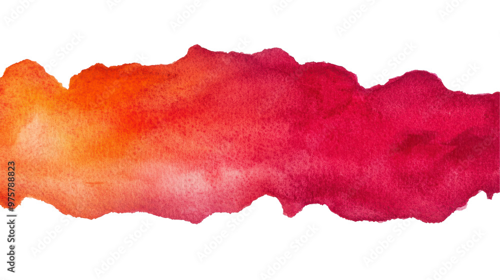 Poster bright orange and red watercolor gradient with smooth transitions and rich, vibrant tones creating a
