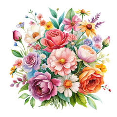 Fototapeta premium bouquet of flowers