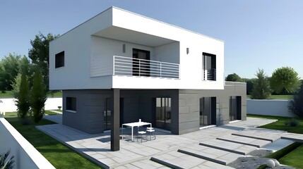 Modern Two Story Home with Patio