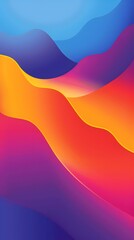 Fototapeta premium Abstract Colorful Wavy Lines Background Design